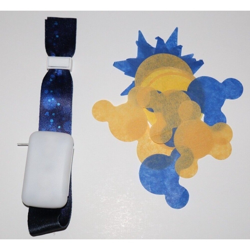 Disney D23 2024 HONDA CENTER Wristband Stars Circles & Mickey Shape Confetti